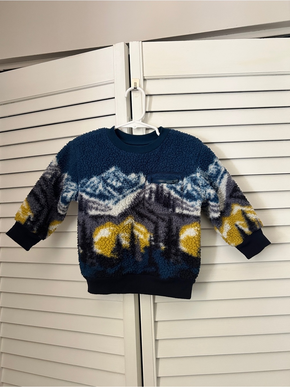Old Navy Toddler Blue Mountain Sherpa Sweater